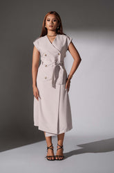 Trench Dress - Grey
